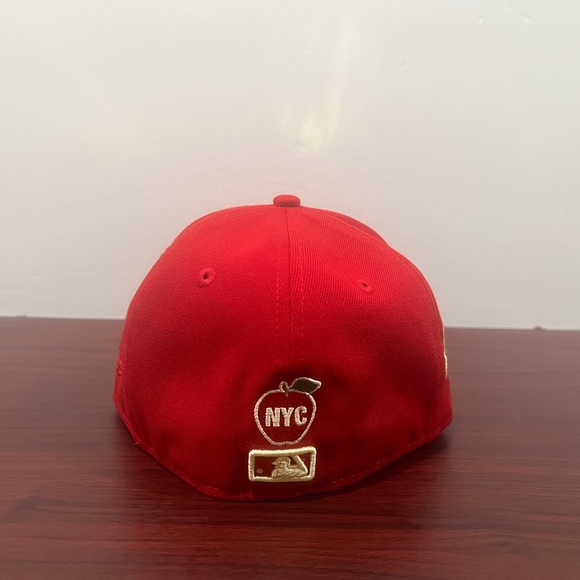 New Era, 59Fifty Fitted Hat, New York Yankees, Red & Yellow - Picture 4 of 10